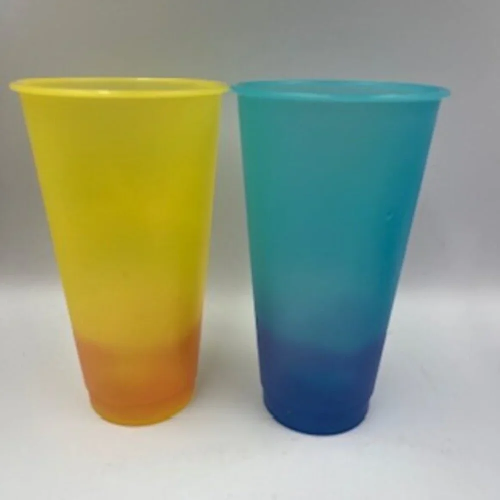 Manna Cold Drink Color Changing 16 Oz Motivational Tumbler Set Of 4 Cups‎